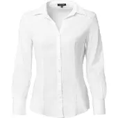 More & more klassische Business-Stretchbluse Billa in white | Gr.: 40