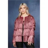 Smiffys Lametta Festivaljacke pink