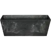 Artstone Balkonbak Ella zwart 55 x 17 x 17 cm (zwart)