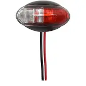 Pricenet Umrissleuchte 10-30V rot/weiß 60x34mm LED