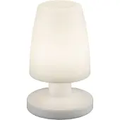 TRIO Leuchten - Moderne Tischlampen für den Außenbereich weiß wiederaufladbar - Alejandro I Außenbeleuchtung - Kunststoff Rund - I (nicht austauschbare) LED