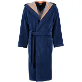 Cawö Bademantel 831 Kapuze Blau Damen-50 / 52