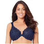 Glamorise Vorderverschluss-WonderWire-BH Glamorise Marine Print