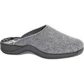 Rohde 2309 Vaasa-D Schuhe Damen Hausschuhe Pantoffeln Filz Weite G, Größe:42 EU, Farbe:Grau