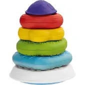 Chicco Pyramid 2 In 1 Rings Mehrfarbig