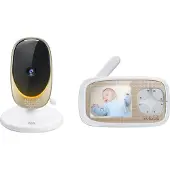 Motorola Comfort40 Connect, Video-Babyphone mit Schwenk-& Zoomfunktion, Baby Monitor mit 2.8 Zoll Display, Wireless Digital HD Video mit Wi-Fi, Infrarot-Nachtsicht und Stimmungslicht, 300 m Reichweite