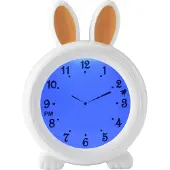 Alecto BC100BUNNY - Schlaftrainer, Nachtlicht und Wecker, Hase