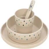 Lassig Little Water Geschirrset Whale - Beige