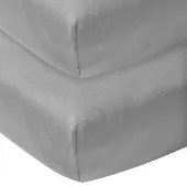 Meyco Jersey Spannbetttuch 50 x 90 cm Grau 2 Stück