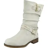 Mustang Damen Stiefelette Warmfutter 1139-624, Größe:40 EU, Farbe:Weiß