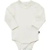 Minymo Body l/ä - Bambus - Weiß - - 50 - Body L/Ä