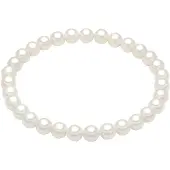Rafaela Donata Perlen-Armband Muschelkernperle in weiß | Gr.: 19 cm