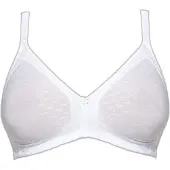 Susa Bügelloser BH "BH ohne Bügel Topsy", Damen, Gr. 75, Cup C, weiß, Stoff, Obermaterial: 40% Baumwolle CO. 30% Polyamid PA. 30% Elasthan EL., BHs Bügelloser BH