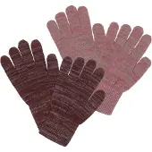 CeLaVi Handschuhe - Wolle/Polyester - 2er-Pack - Rose Brown m. R - - 7-12 Jahre (122-152) - Handschuhe