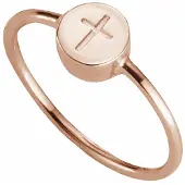 Cai Ring 925/- Sterling Silber ohne Stein glänzend Rot