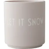 Design Letters Becher - Favourite - Lass es Snow - Beige - - One Size - Becher