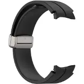 INF Silikonarmband mit Faltschließe Black S Samsung Galaxy Watch5 Pro