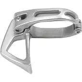 Edelrid Leash Clamp Silver Washer Grau