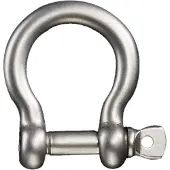 Gibbon Slacklines Shackles Silber