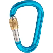 Austrialpin - HMS Rondo Alu Schrauber 23 kN - HMS-Karabiner blau