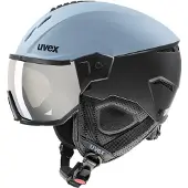 Uvex Skihelm Instinct Visor Unisex Glacier Black Mat-53 - 56 cm