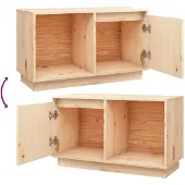 vidaXL TV-Schrank 74x35x44 cm Massivholz Kiefer