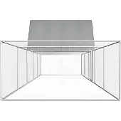 vidaXL Hühnerstall 10x2x2 m Verzinkter Stahl
