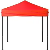 vidaXL Partyzelt Faltbar Rot 2x2 m
