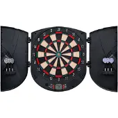 vidaXL Elektrische Dartscheibe mit Darts Schwarz Polypropylen