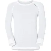 Odlo Unterhemd Active Warm Eco Crew Neck L/S White Kinder-Größe 152