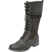 Mustang Damen Stiefel Schnürstiefel Warmfutter Blockabsatz 1295-606, Größe:37 EU, Farbe:Schwarz