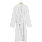 Yumeko Bademantel Baumwolle M Weiß - Eco, Bio & Fairtrade