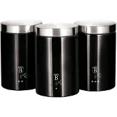 Berlinger Haus 3er Set Schwarz Silber BH-6296 Küchenbehälter