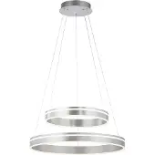Q-SMART-HOME Q-VITO LED-Pendelleuchte in Stahloptik mit einstellbarer Lichtfarbe und Smart-Home-ZigBee-Steuerung (2700–5000 K)