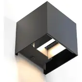 Hama 00176606, Intelligente Wandleuchte, WLAN, Schwarz, LED, Variabel, 2700 K