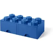 LEGO Aufbewahrungsschublade - 8 Knäufe - 50x25x18 - Bla - - One Size - Schubladen