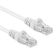 ACT White 5.00 meter U/UTP CAT6A patch cable snagless with RJ45 connectors