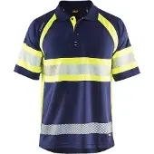 Blakläder High Vis Polo Shirt 3338 1051 in div. Farben, Farbe:marineblau/gelb, Größe:4XL
