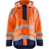 Blakläder High Vis Regenjacke 4323 2000 Level 1 High Vis in div. Farben, Farbe:orange/marineblau, Größe:M