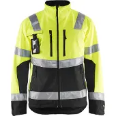 Blakläder High Vis Softshell Jacke 4900 2517 in div. Farben - gelb/schwarz - 2XL