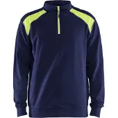 Blakläder Sweatshirt mit Trucker-Kragen, zweifarbig