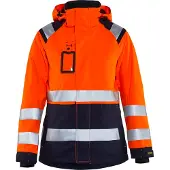 Blakläder Damen High Vis Shell Jacke 4904 1987 - orange/marineblau - 3XL