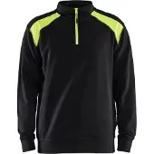 Blakläder Sweatshirt mit Trucker-Kragen, zweifarbig