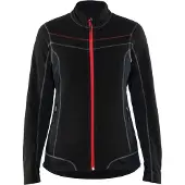 Blakläder Damen Microfleece Jacke Modell 4924.1010 schwarz/rot
