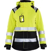 Blakläder Damen High Vis Shell Jacke 4904 1987 - gelb/schwarz - XL
