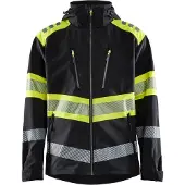 Blakläder Warnschutz Softshelljacke 4494, schwarz/gelb 44942513 , 1 Stück, Größe: 4XL