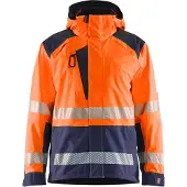 Blakläder High Vis Shell Jacke "4435 " - High Vis Orange/Marineblau L