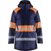 Blakläder High Vis Winterparka 4485, Farbe:Marineblau/Orange, Größe:4XL