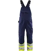 Blakläder High Vis bretelbroek 2662-1800 - Marine/High Vis Geel - D116