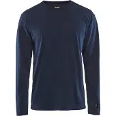 Blakläder Flammschutz-Langarm-Shirt, marineblau, Unisex-Grösse: XL